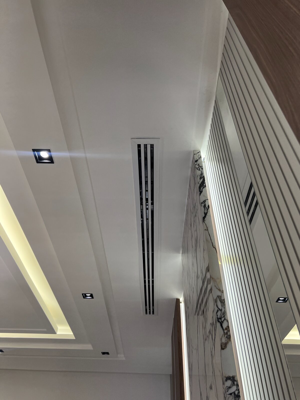 Central AC installation in a villa in Jordan